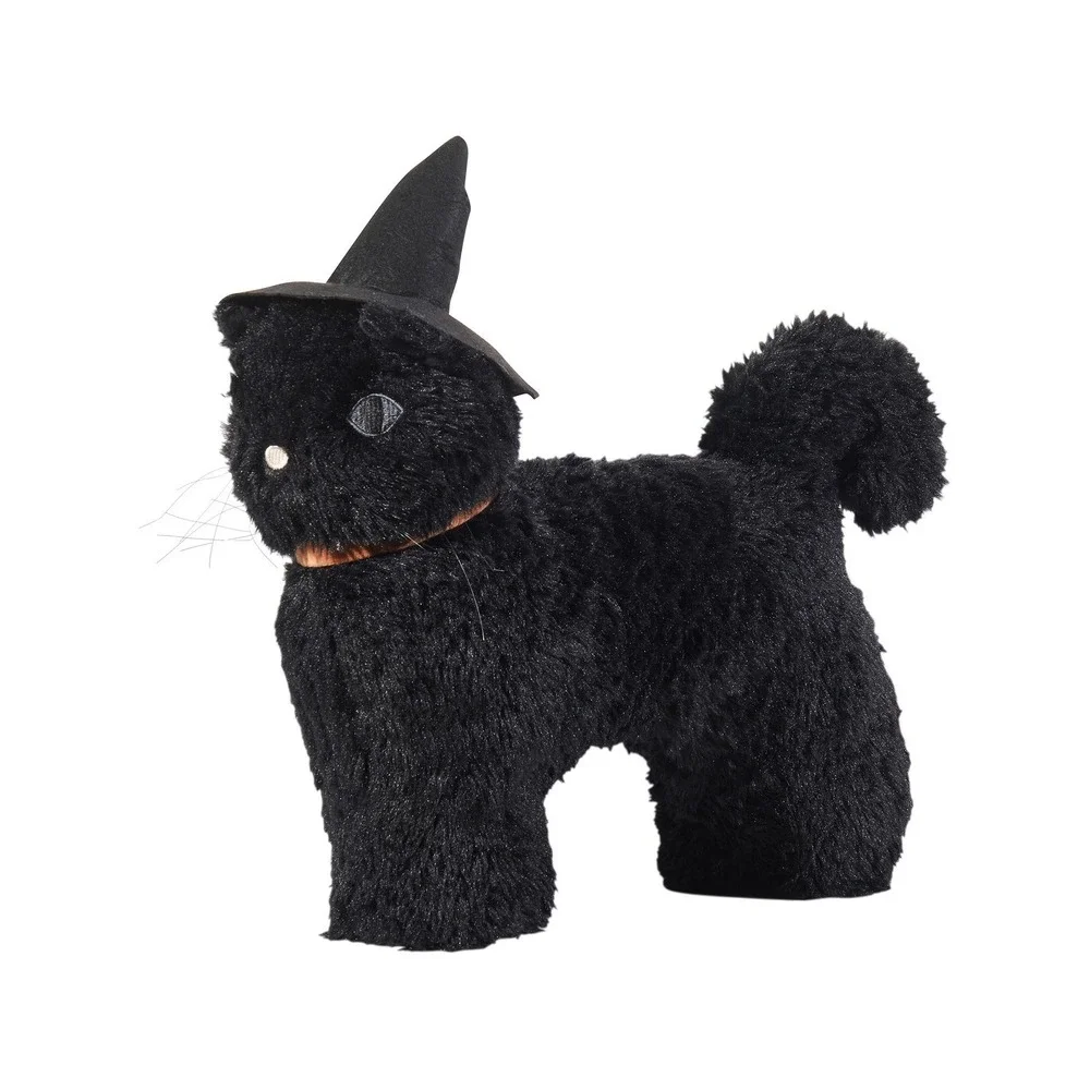 My Texas House Witch Black Cat Halloween Decorative Pillow